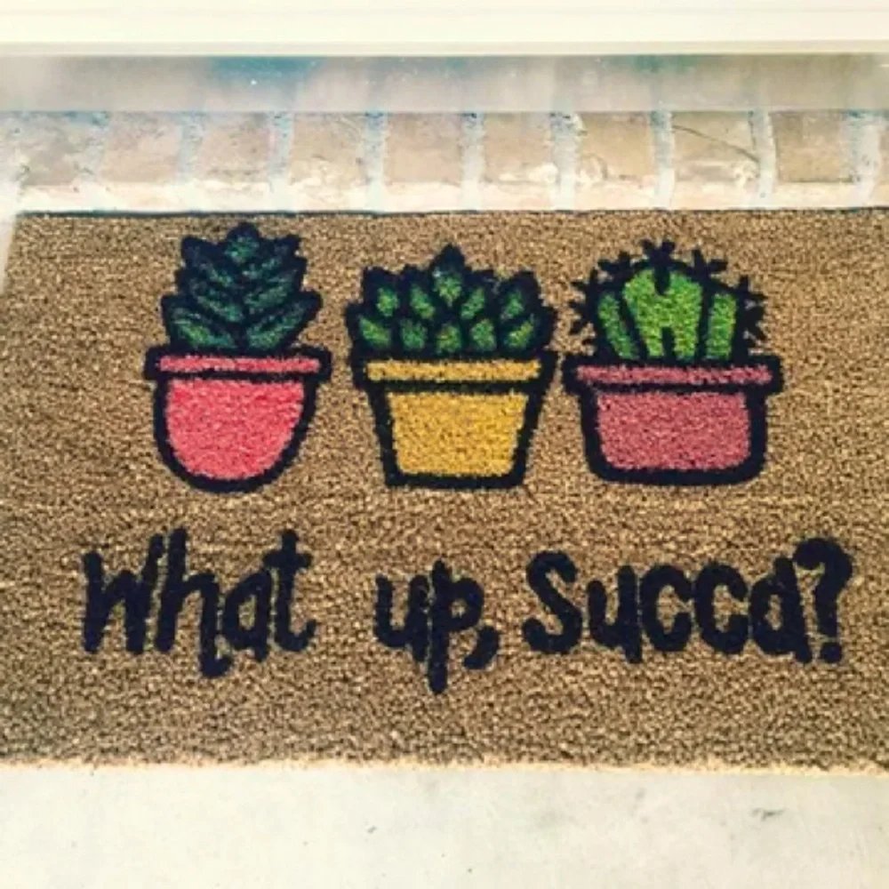Custom made door mats